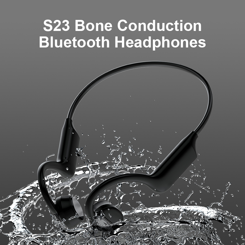 Verkaufen Sie im Großhandel Bluetooth Wireless IP54 Wasserdichte Sport-Knochenleitungs-Kopfhörer