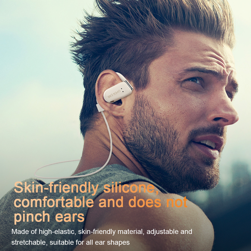OWS Neue drahtlose Bluetooth-Sportkopfhörer, wasserdichte Open-Ear-Kopfhörer mit Mikrofon, Genre-Kopfhörer