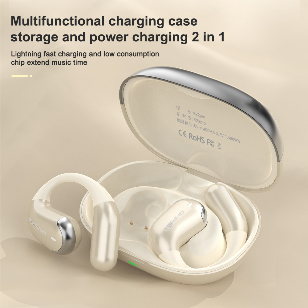 S22pro Neues Design OWS Silikon Open Ear Drahtlose Bluetooth-Kopfhörer
