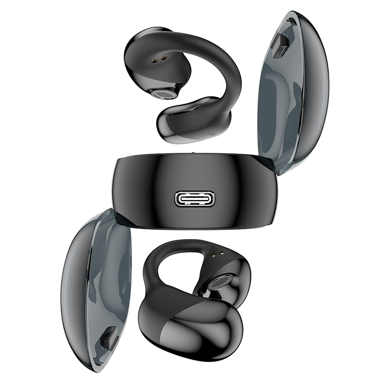 Neues Material, schnelles Aufladen, digitales Display, kabelloser Bluetooth-Kopfhörer Typ C vom Typ OWS, offene Ohrhörer