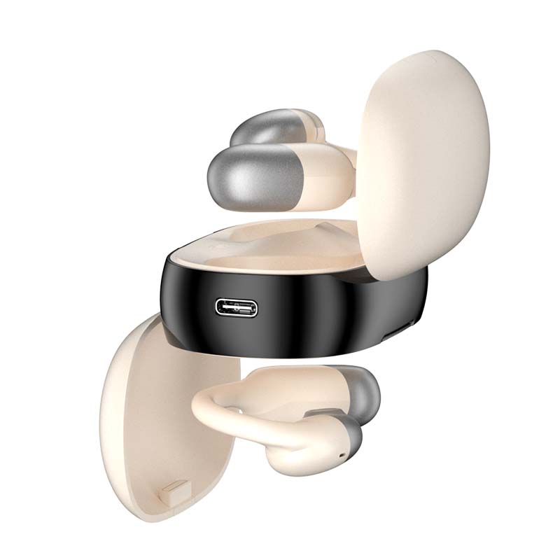 Silikon-Ohrhörer mit weichem Design, zukünftiges Bluetooth-Headset, kabellose Air-Conduction-Ohrhörer