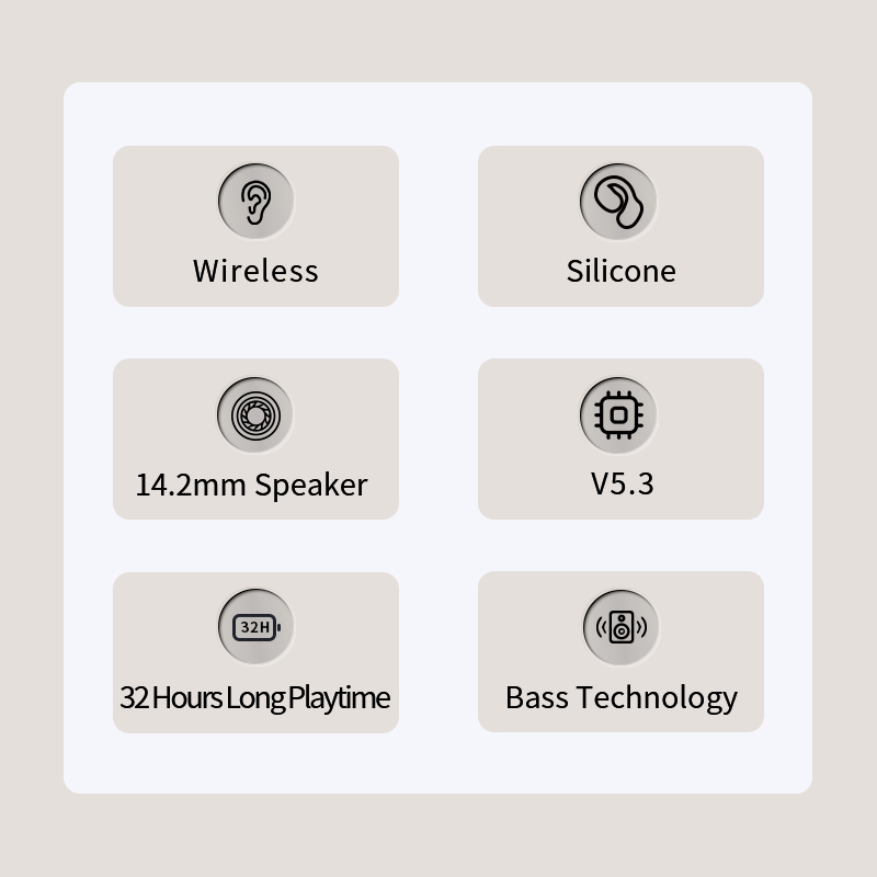 Neue Bluetooth 5.3 Intelligente Anrufgeräuschunterdrückung Open-Ear-Workout-Sport-Stereo-Kopfhörer