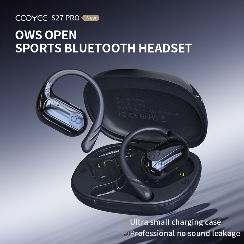 2024 S27Pro Großhandel OWS Neue drahtlose Bluetooth-Ohr-Sport-Headset Open-Ear-Ohrhörer und Kopfhörer