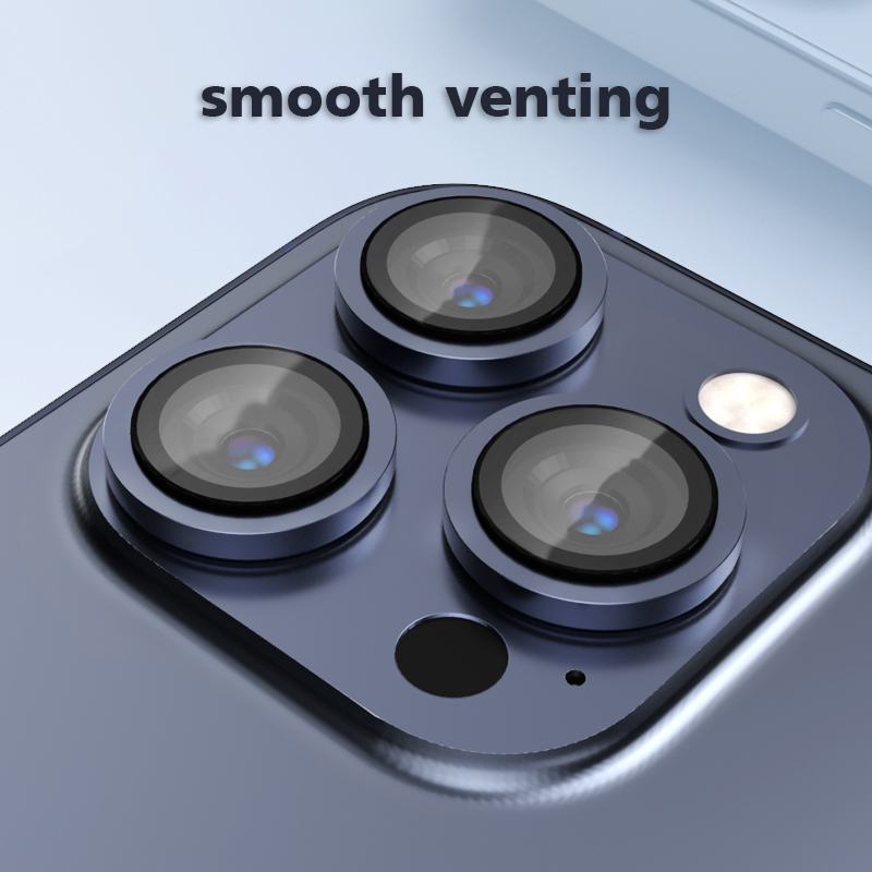 Hochwertiges Telefonzubehör Vollkleber-Objektivschutz für Kameraobjektive Iphone 15 Pro Max
