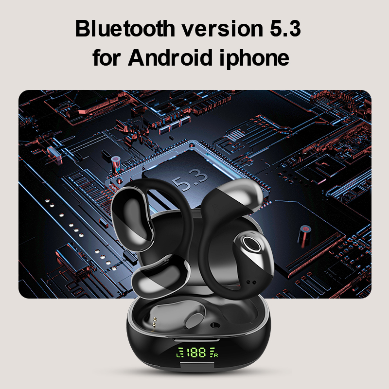 Neue Bluetooth 5.3 Intelligente Anrufgeräuschunterdrückung Open-Ear-Workout-Sport-Stereo-Kopfhörer