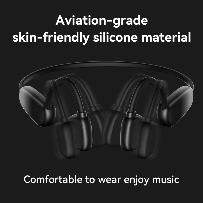 Beste Kopfhörer Drahtlose Bluetooth-Ohrhörer Business-Ohrclip Knochenleitung Drahtloser Kopfhörer LED-Lautsprecher Schnellladung OEM 