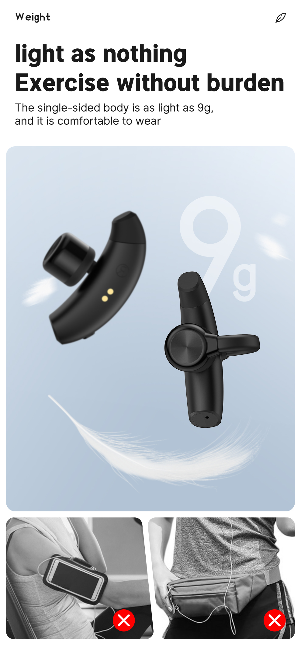 S9 TWS Knochenleitungs-Bluetooth-Headset